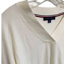 Tommy Hilfiger  Rainbow Striped-Sleeve Sweater V-Neck Pullover SZ M NWOT Photo 6