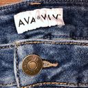 Ava & Viv  size 26W denim high rise midi shorts Photo 6