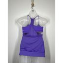 Lululemon  No Limits Tank Top Size 4 Purple Built In Bra Layered Photo 2