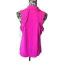 Lilly Pulitzer  Luxletic Sleeveless Polo Martina Pink Palms NWT XLARGE Photo 2