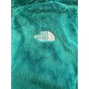 The North Face  Osito Full Zip Fleece Jacket Women Size Medium Teal Green Pockets Photo 6