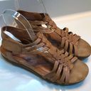 Baretraps  Women’s Raygan Faux Leather Woven Brown Gladiator Open Toe Sandals Photo 0