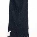 BP  Speckled Fringe Trim Muffler Black White Chunky Oversized Scarf Photo 4