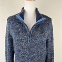 cj banks  Blue Sweater 1X Plus Size Top 1/4 Zip Photo 2