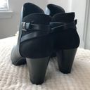 Andrew Geller KEIRA ANKLE BOOTS BLACK BLOCK HEEL SIZE 11 Photo 7