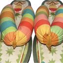 Farm Rio  Striped Multicolored Puffy Pineapple
Sandals(Size 6) Photo 4