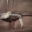Naked Wardrobe  Women's Snatched Down ribbed Leggings in black. NWT. Photo 1