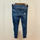 American Eagle Pre-Owned Size 8  Blue Distressed Jegging Photo 4