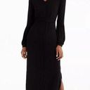 J.Crew Universal Standard X  Black Jersey Balloon Long Sleeve Maxi Dress Photo 0