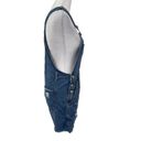 Gap  Denim Bib Shortalls Overalls Cut-Off Distressed Jean Shorts size XS Photo 3