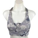 Varley  Gray Snakeskin Scoop Neck Racerback Pullover Workout Sports Bra Size S Photo 0