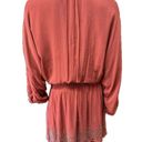 Chloe Oliver  Beaded Rust Dress XS Oversized Dolman Sleeve Photo 6