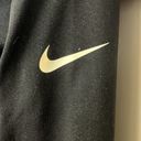 Nike  Women’s Dri-fit Long Sleeve Mock Neck Black Pullover Shirt w/ Zipper- Med Photo 3