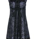 Anna Sui for Target Navy Blue Black Eyelet Sleeveless Cocktail Dress Size 11 Photo 0