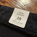 PacSun  Black Denim High Waisted Mom Short Photo 3