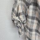 Club Monaco  Plaid Off Shoulder Wool Blend Blouse Size 2 Photo 2