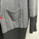 Lululemon  Still Lotus Wrap Sweater Reversible Heathered Black Gray Titanium Sz L Photo 13