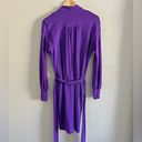 W By Worth  purple Noni dress with belt wrap style stretch jersey career chic Photo 3