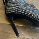 ZARA RARE HTF  Mesh Glitter Booties Ankle Boots Heels Pointed Square Printed 38 Photo 9