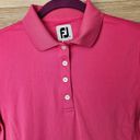 FootJoy ProDry Solid Interlock Self Collar Dark Pink Polo Golf Shirt Women’s S Photo 2