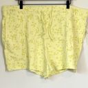 Abound NWT  Organic Cotton Green Yellow Moxie Floral Pull On Shorts - 2X Photo 1