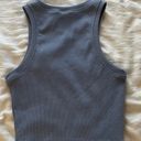Tilly's Tilly’s Blue Cropped Tank Top Photo 1