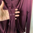 Torrid  Studio Knit Twist Front Bodysuit Size 3 NWT Wine Night out Photo 4