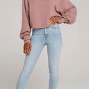 Good American Cropped Sweatshirt In Pink Dusk Photo 0