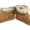 Jayhawks Kansas University College Slipper Faux Fur & Suede Boots Women Sz XL Photo 2