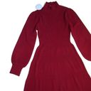 Hill House NWT  The Persephone in Black Cherry Ribbed Sweater Knit Midi Dress S Photo 3