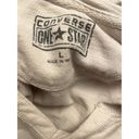 Converse  cream light hoodie womens large Photo 3