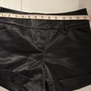 ZARA  shiny satin black shorts Photo 3