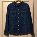 True Religion Chambray Western Shirt | Size: L NWT Photo 1