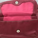 Stone Mountain Red Pebbled‎ Leather Shoulder Purse Photo 10