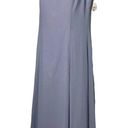 Night Moves Vintage Sz 12 Full Length Maxi Gown Sleeveless Scarf Cornflower Blue Evening Photo 2