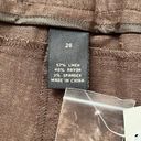 Lane Bryant  Linen Blend Knee Length Bermuda Shorts Brown Size 26. NEW Photo 4