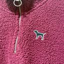 Victoria's Secret Pink Sherpa Quarter Zip Pullover Photo 1