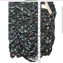 Abound NWT  RUCHED BODYCON STRETCH SKIRT BLACK  DITSEY FLORAL PATTERN SIZE Xs Photo 5