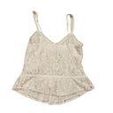 Hollister White Lace Peplum Cami Photo 1