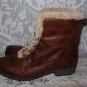 Wear Ever Fur Lined Boots Womens 8 M Brown Leather Photo 2