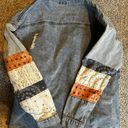 easel Patchwork Denim Jacket Photo 3