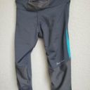 Pearl Izumi  Cycling Leggings Pants Gray Blue Aurora Splice 3/4 Crop Wome… Photo 4