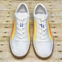 Rothy's Rothy’s The Lace Up Sneaker Yellow Candy Stripe Sneakers Photo 4