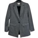 The Loft  Houndstooth Boyfriend Blazer - Size 0 Photo 3