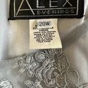 Alex Evenings Floral Embroidered Shimmer Sheath Tiered Dress Photo 3