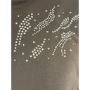 Chico's Weekends by  Studded Embellished Zip Vest‎ With  Pockets Size 1 Medium Photo 1