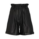 Frame Gathered Paperbag High Rise Lamb Leather Shorts Photo 3