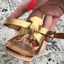 Garnet Hill Gold Leather Strappy Salerno Ankle Wrap Gladiator Sandals NWOT Sz 8‎ Photo 6