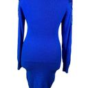 Vintage Blue Nilani  Sequin Sweater Dress Sz M Silk Angora‎ Runs Small Hong Kong Photo 1