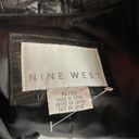 Nine West vintage Y2K Black leather Croc Embossed Leather Jacket womens XL Photo 9